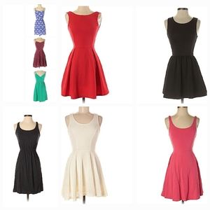 Xs Dress lot, Old navy, Express, H&m Red, Black, Pink, Ivory lace, Green, Blue